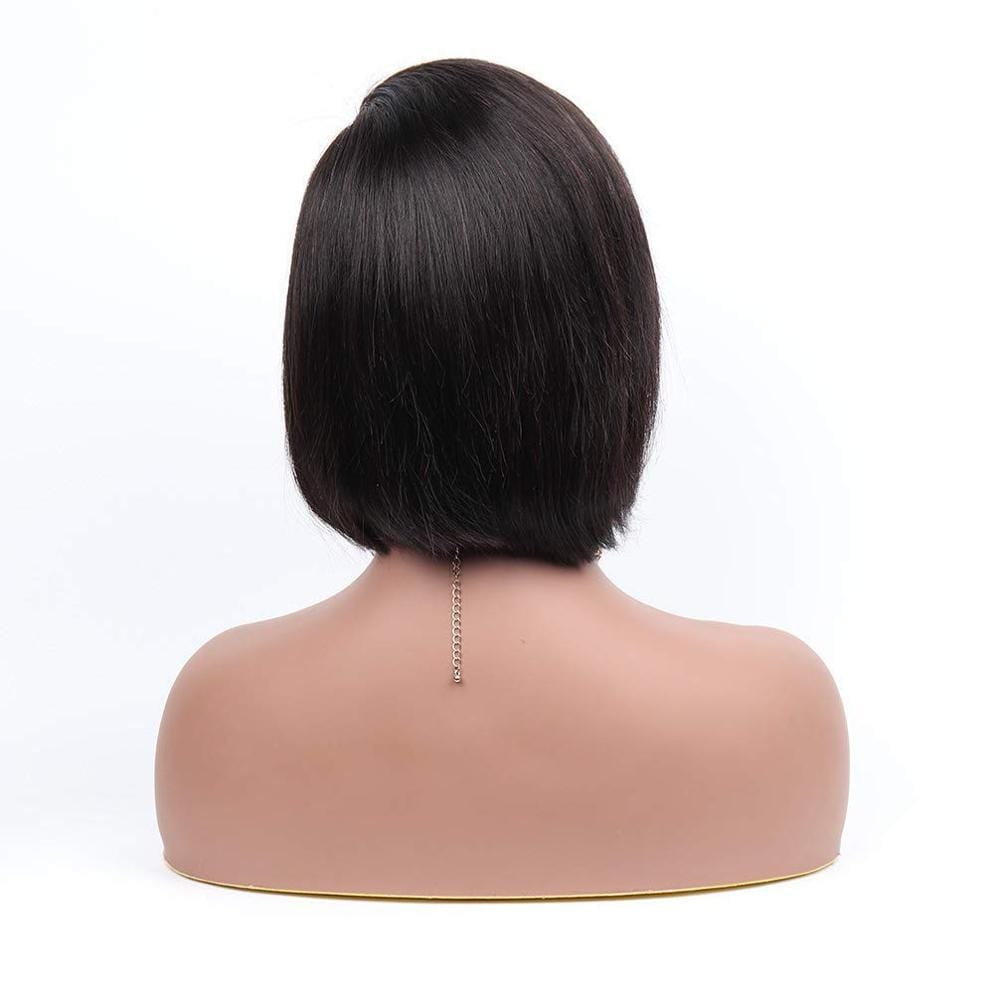 New raw human hair short bob lace wig,full lace wig human hair bob for african american,natural scalp wig made in america wigs