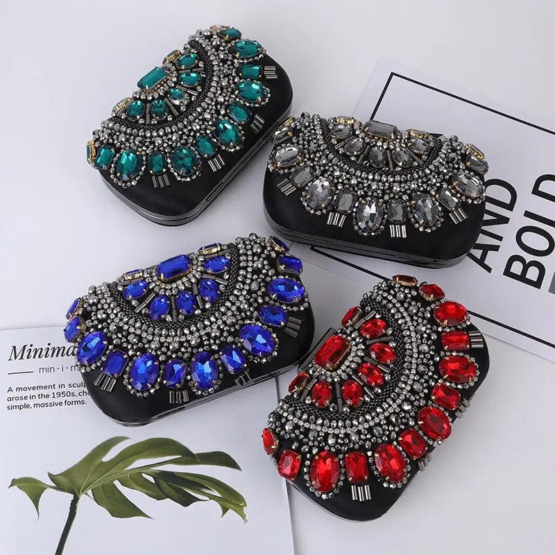 New style 2022 High Quality Ladies Handmade New Design Classy Evening Purses And Lock Catch Bags For Party Fashion Beading Bag