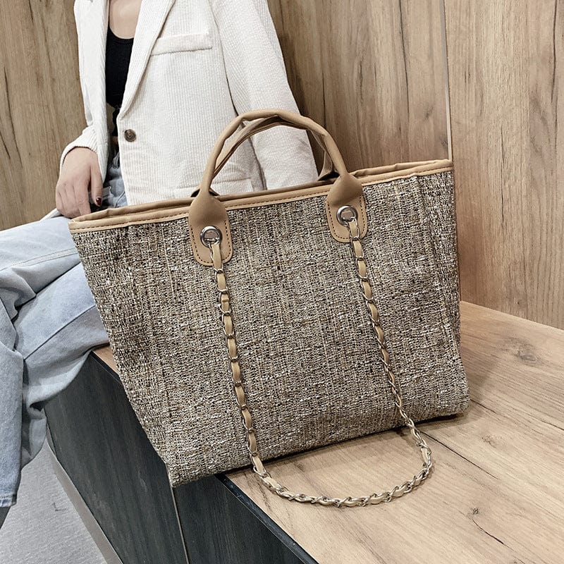 New style canvas shoulder bag fashion big handbag high quality bucket bag crossbody bag for ladies