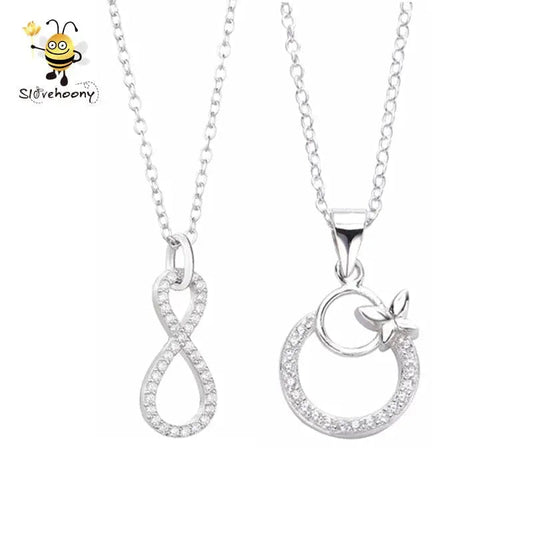 New Style Fashion Crystal 925 Sterling Silver CZ Pendant Necklaces Jewelry