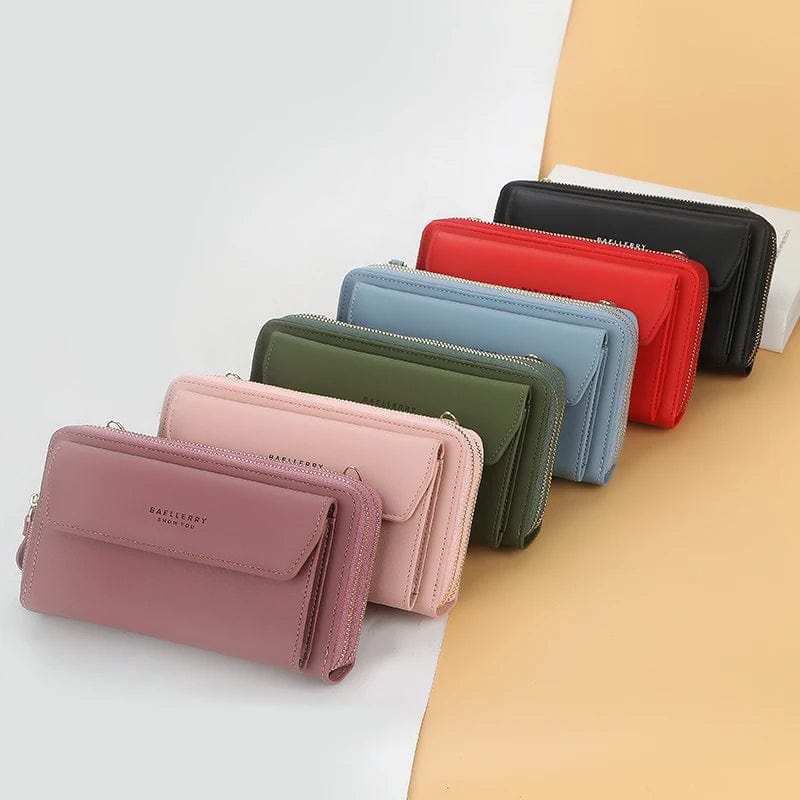 New Style Korea Fashion Women Phone Bag With Zipper Diagonal Cross Bag Phone Wallet With Shoulder Strap