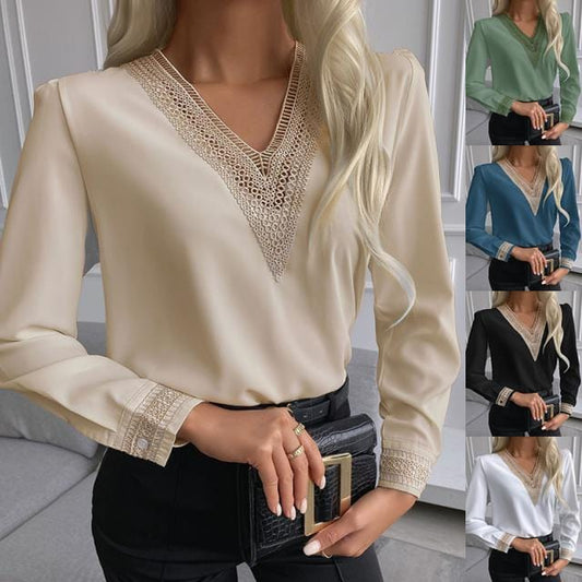 New Styles V Neck Top Cotton White Irregular Blouse Shirt blusas elegantes de mujer Woman Blouses