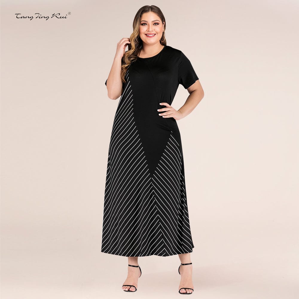 New Trend Big Plus Size 4xl 5xl 6xl 7xl Shirt Dresses Fat Women Casual