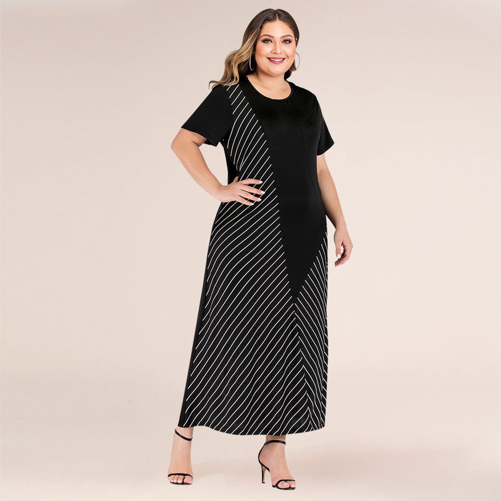 New Trend Big Plus Size 4xl 5xl 6xl 7xl Shirt Dresses Fat Women Casual