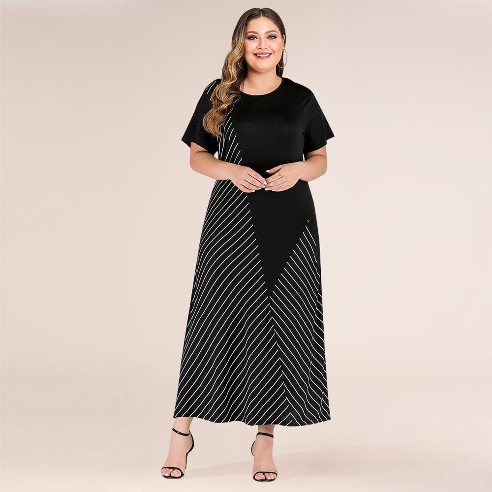 New Trend Big Plus Size 4xl 5xl 6xl 7xl Shirt Dresses Fat Women Casual