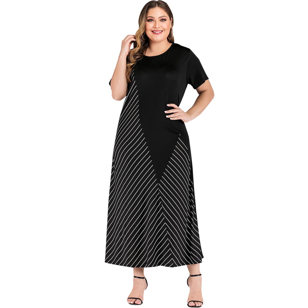 New Trend Big Plus Size 4xl 5xl 6xl 7xl Shirt Dresses Fat Women Casual