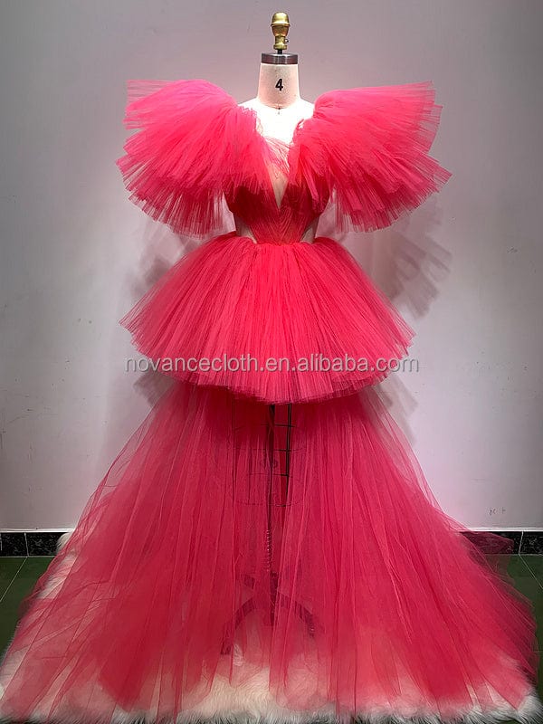 Nocance F3134 2023 New Product Pink Christmas Vestidos De Novia Desmontable Long Train For Photography Celebrity Party