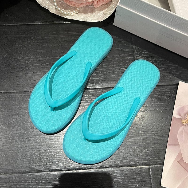 Non slip simple flip flops indoor outdoor women's new ladies flats shoes style wears clip foot women beach sandals slippers