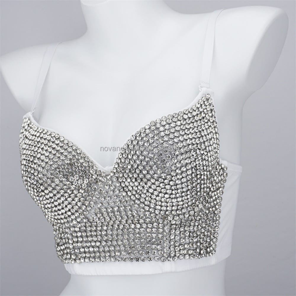 Novance Top Selling Products 2022 Diamond Comfortable Bra Woman  Push Up Bralet Bra Diamond Studded Bra Ropa Interior Femenina