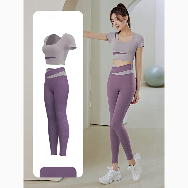 Nude Running High Waist Fitness Suit Buttocks Slim Female Yoga Suit