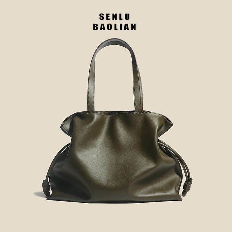 OEM ODM Custom Fashion Ladies Classic Luxury Genuine Cowhide Leather Woman's Tote Bag Handbag Bolso De Mujer Sac A Main Femme