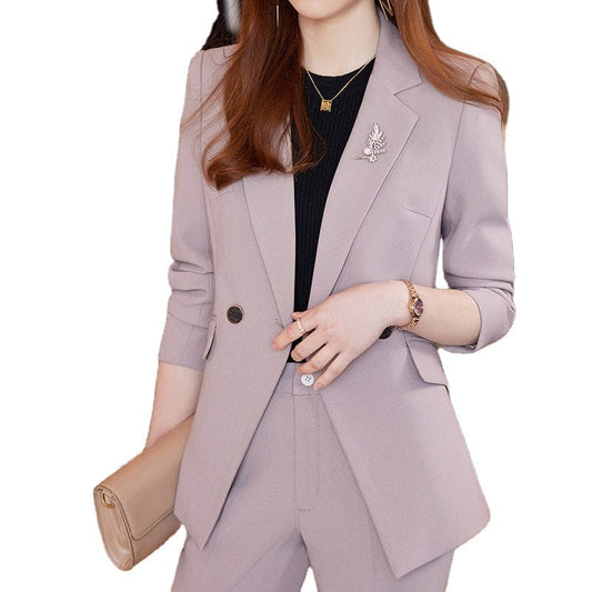 OEM Wholesale High-quality 2 Piece Suit Set Women Business Office Lady Work Wear Clothes Elegant Blazer and pant Outfit Suits