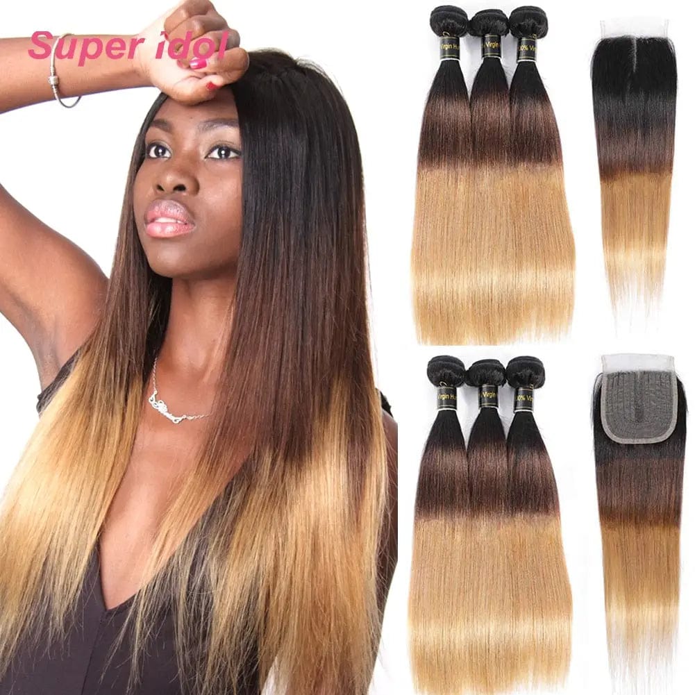 Ombre 3/4 Bundles With Closure