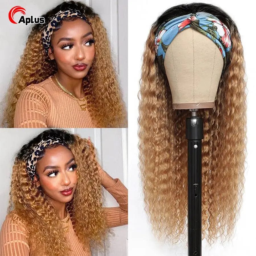 Ombre Blonde Headband Wig