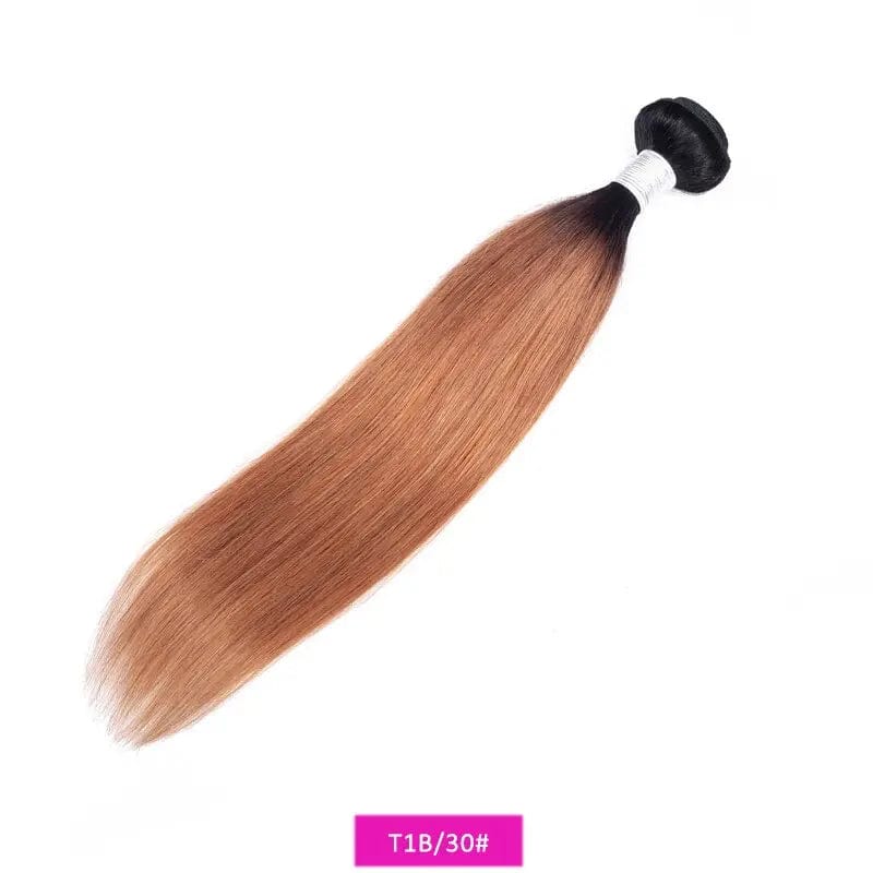 Ombre Human Hair Bundles 1B Burgundy