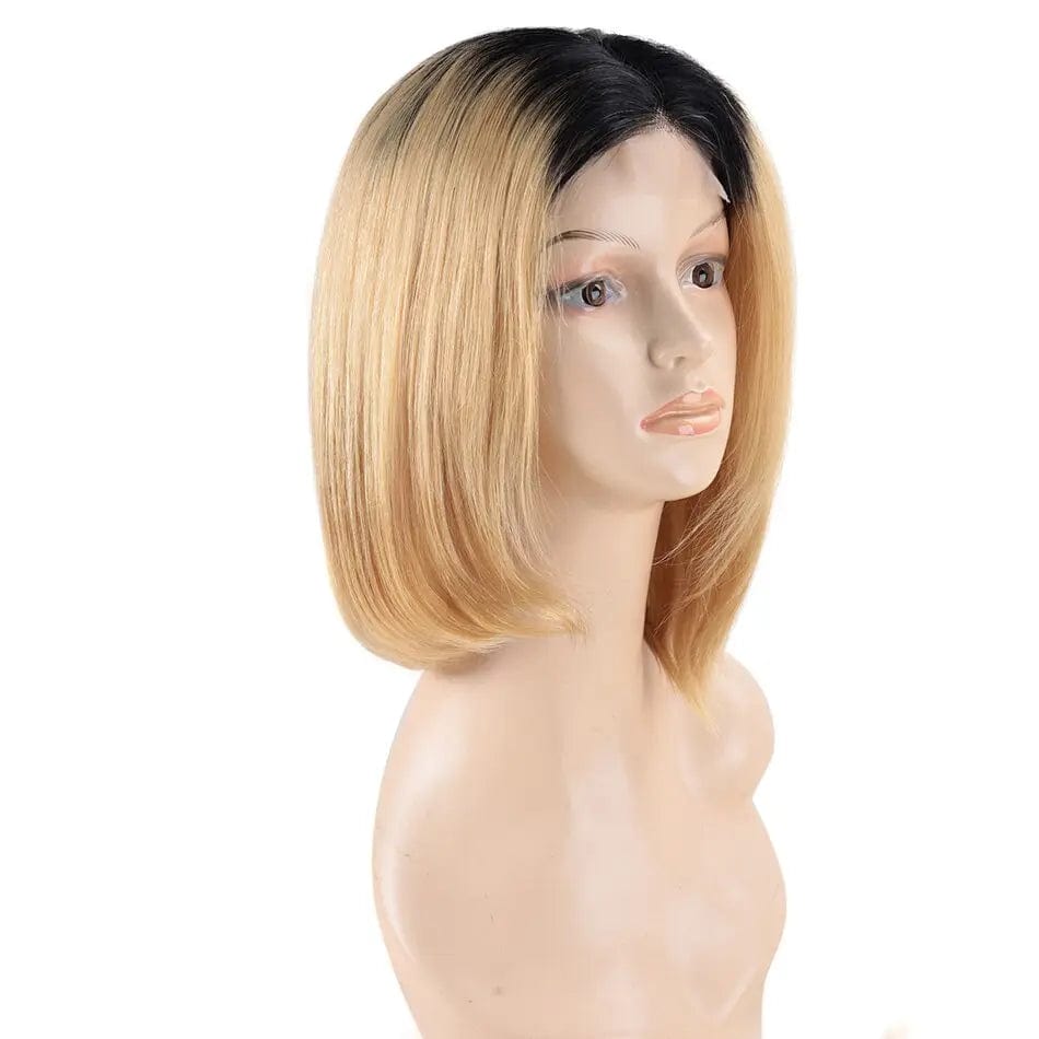 Ombre T1b/613 Bob transparent Lace Wig