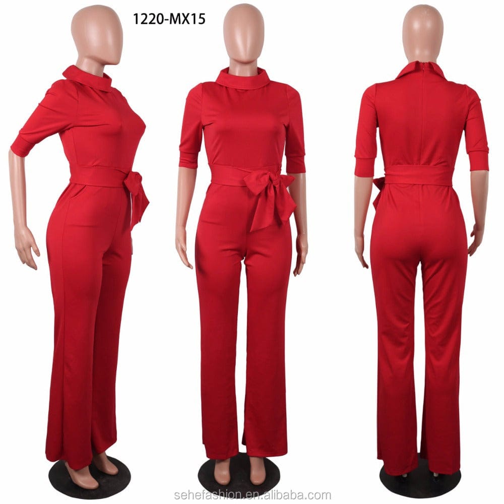 one piece 1220-MX15 Hot Selling Low Price African Style Jumpsuits Bandage Casual Clothing Wholesale