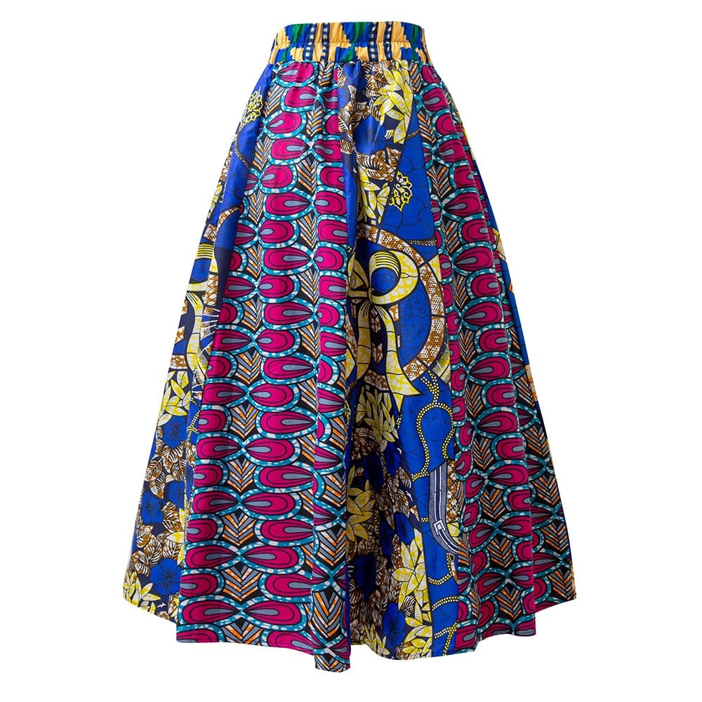 ONESIZE / 1 High Quality Woman Skirts Batik Style African Print Dress High Waist Ethnic Clothing Ankara long african skirts