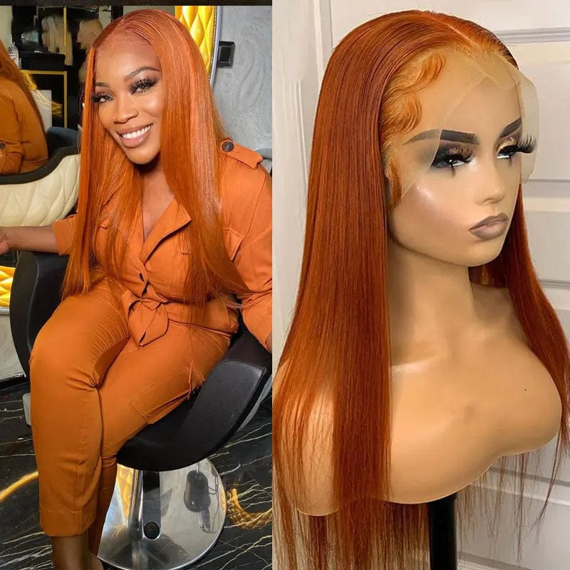 Orange 13x4 Lace Front Wig