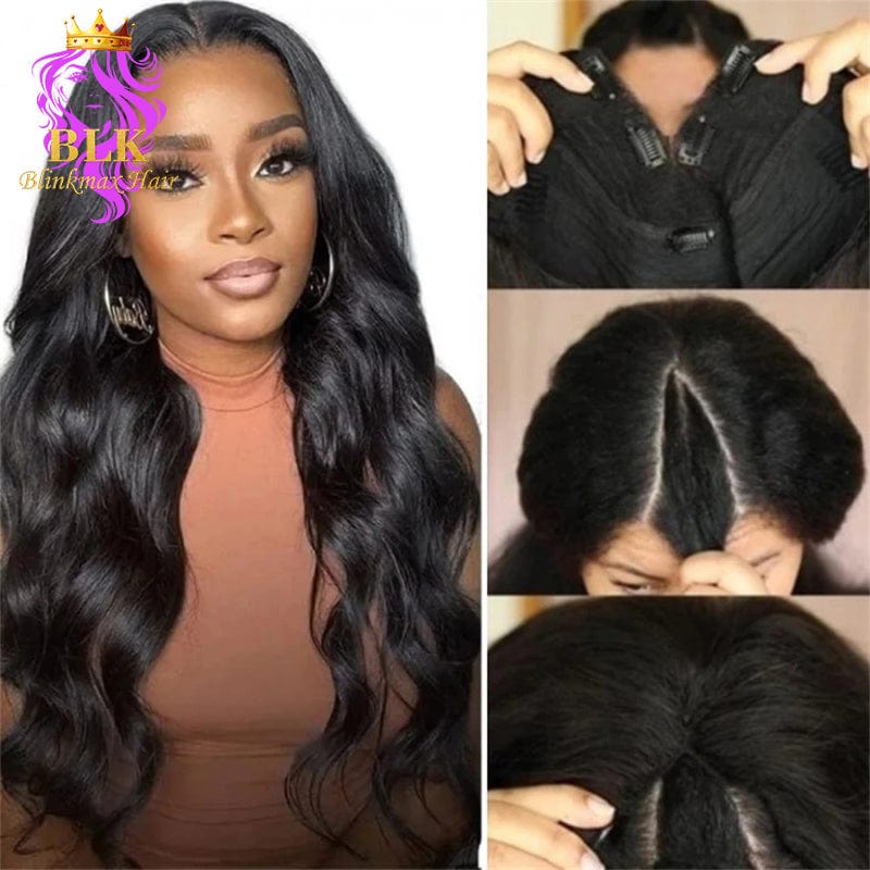 other length , please contact us, / body wave v part wig BLKHAIR body wave v part wig brazilian human hair new u part wig v shape glueless bodywave v part wig