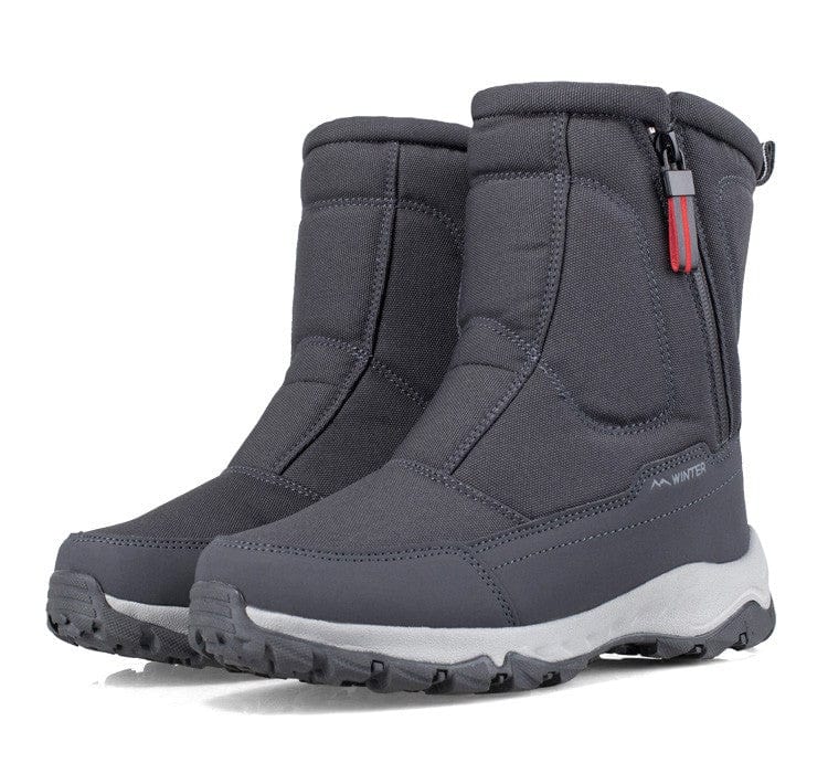 PDEP 2023 WinterThickened Men's Snow Boots with Plush warm fur Anti slip Waterproof Women's Short ladies  boots