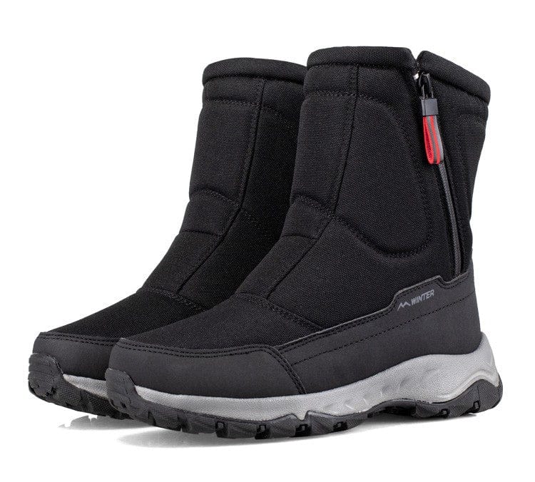 PDEP 2023 WinterThickened Men's Snow Boots with Plush warm fur Anti slip Waterproof Women's Short ladies  boots