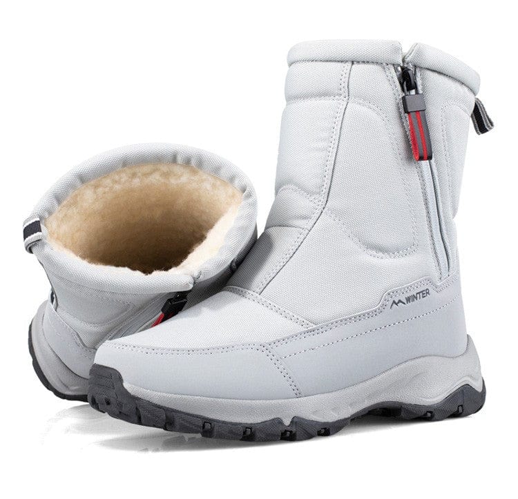 PDEP 2023 WinterThickened Men's Snow Boots with Plush warm fur Anti slip Waterproof Women's Short ladies  boots