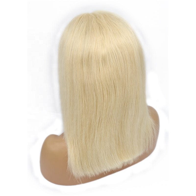 Perruque Cheveux Humain Hair Blonde #613 130% Density Short Bob Wigs with Baby Hair Lace Front Wig