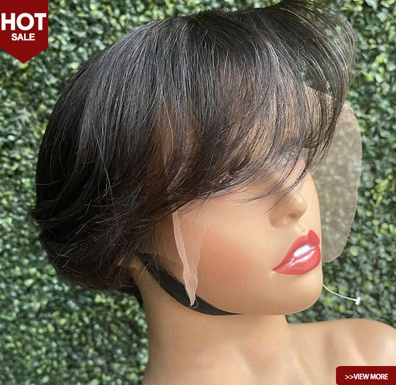 perruque pixie cut wig human hair short straight Cheap pixie cut wig pixie cut cheap price human hair short bob wig