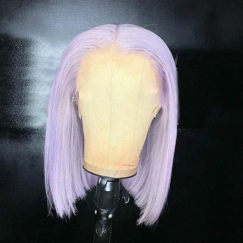 Pink Straight Human Hair Short Bob