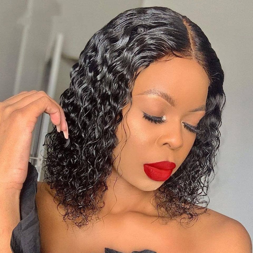 Pixie Cut Curly Bob Wig 13x4 Lace Front Human Hair Wigs 4x4 Lace Closure Wig 100% Human Hair Remy Pre plucked With Baby Hair