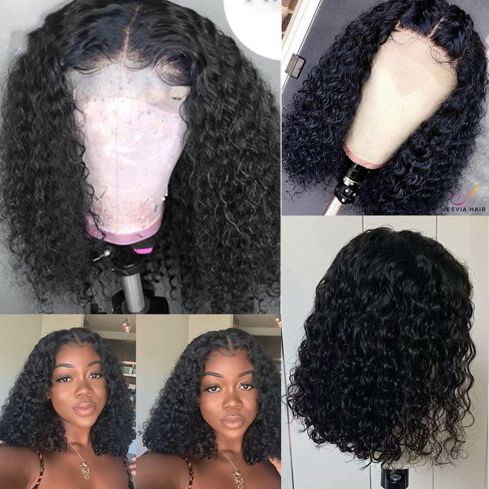 Pixie Cut Curly Bob Wig 13x4 Lace Front Human Hair Wigs 4x4 Lace Closure Wig 100% Human Hair Remy Pre plucked With Baby Hair