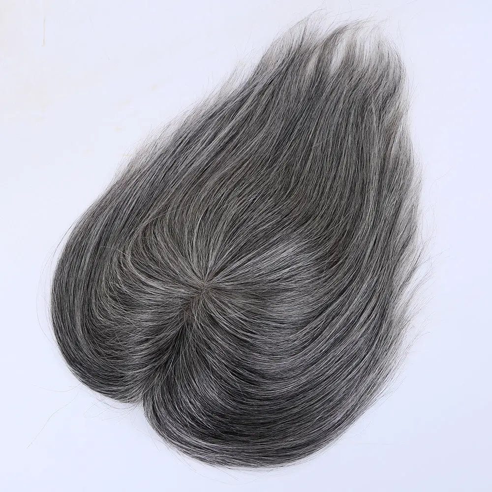 Popular 8 inches short style mono gray hair