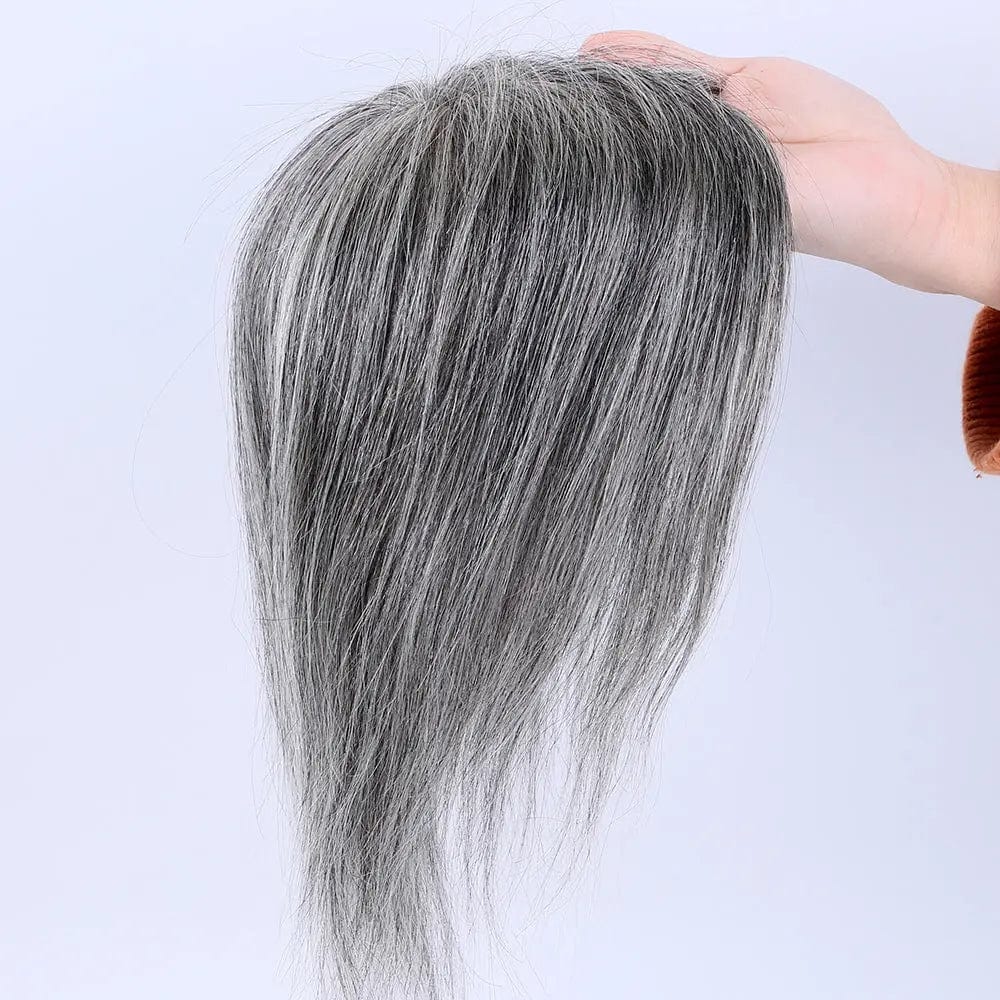 Popular 8 inches short style mono gray hair