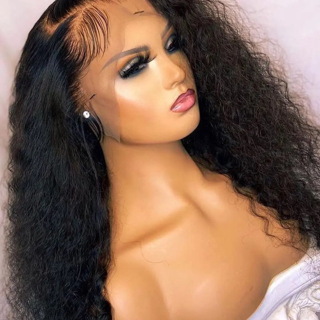 Popular Brazilian Kinky Curly Wig Human Hair Wigs For Women Lace front Wig Non-Remy Hair With Baby Hair Sale