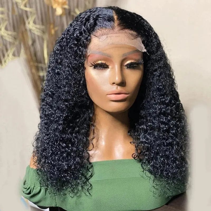 Pre Plucked Virgin Brazilian Transparent Swish Frontal Lace Wig Cuticle Aligned Curly Human Hair 13*4 Lace Frontal Wig