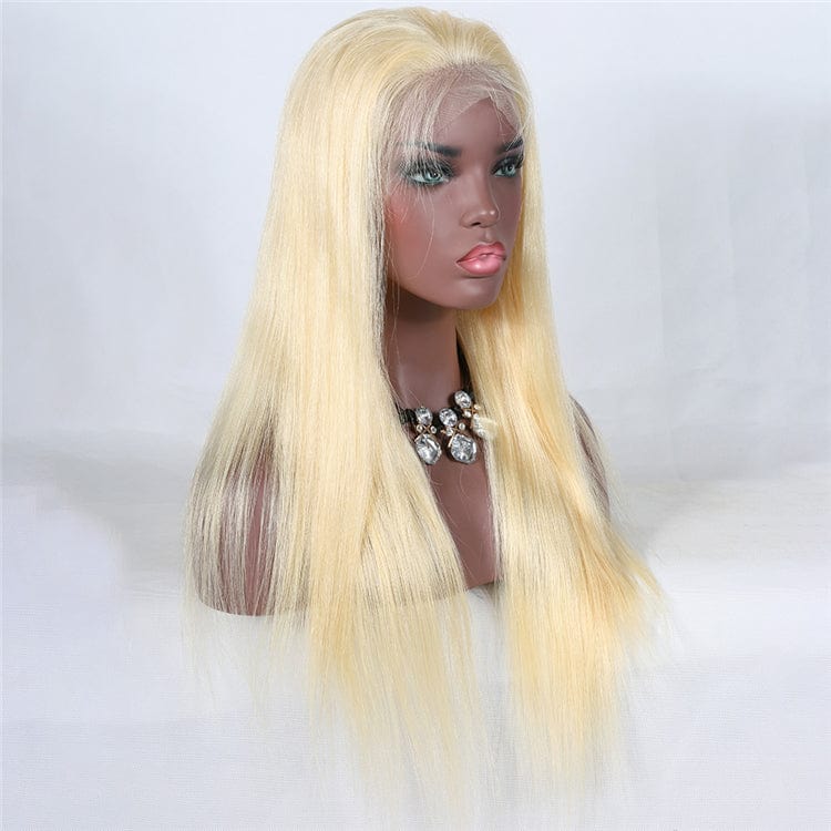 Premier Wig Chinese Virgin Hair cutical aligned virgin hair Glueless 613 Blonde HD Full Lace Wig Human Hair Free shipping