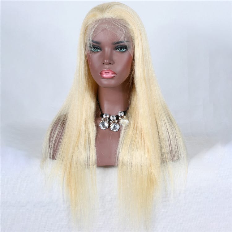 Premier Wig Chinese Virgin Hair cutical aligned virgin hair Glueless 613 Blonde HD Full Lace Wig Human Hair Free shipping