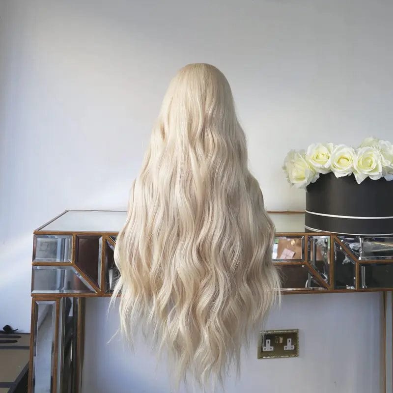 Pure Platinum Blonde Human Hair Wigs