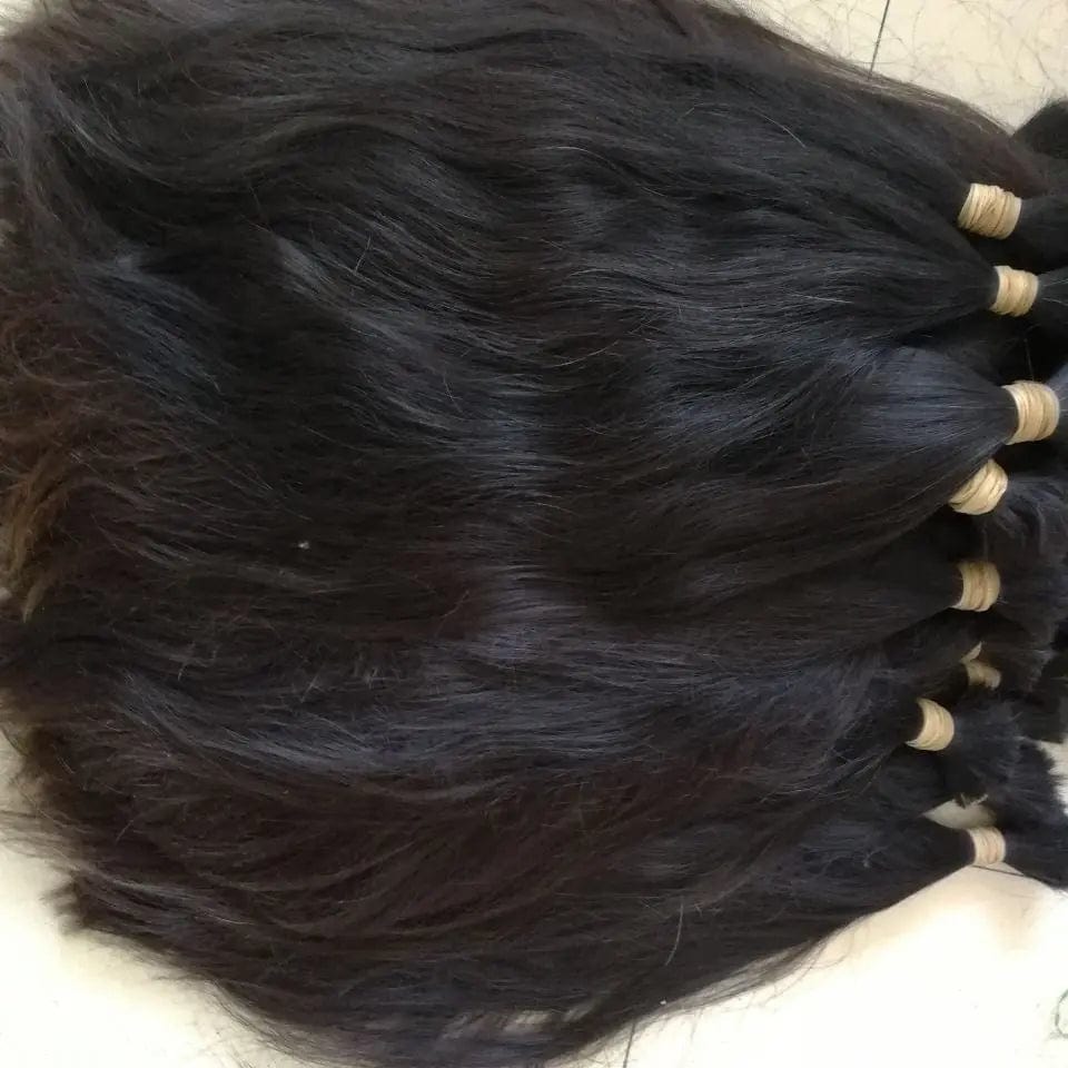 raw brazilian straight human braiding hair bulk no weft