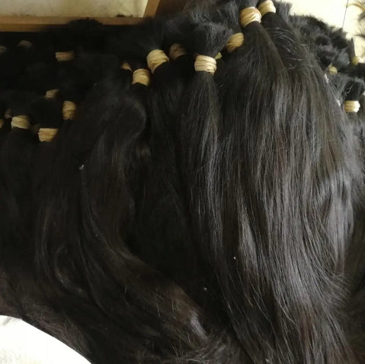 raw brazilian straight human braiding hair bulk no weft