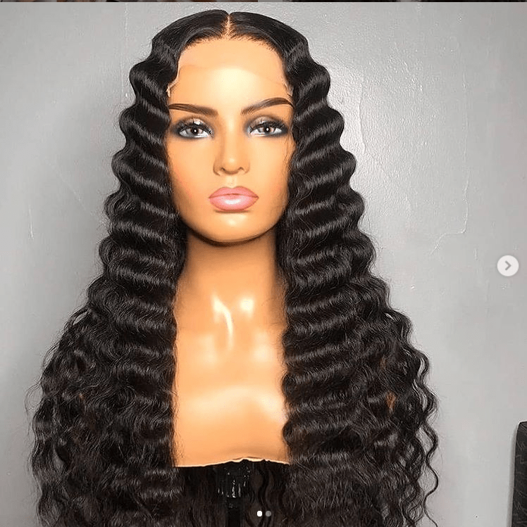 Raw hair deep wave Wig Lace Frontal  Human Hair Wigs Pre Plucked For Women Sunlight Virgin brazilian loose deep  Human Hair Wigs