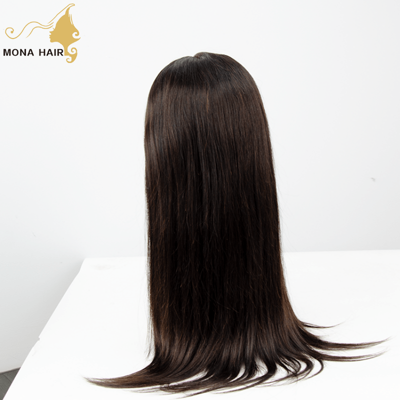 Raw Human Hair Wig Vendors Cambodian Natural Transparent Lace Cuticle Aligned Silk Straight 4*4 Closure Wig For Black Women