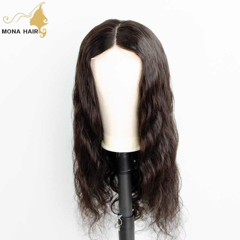 Raw Human Hair Wig Vendors Cambodian Natural Transparent Lace Cuticle Aligned Silk Straight 4*4 Closure Wig For Black Women