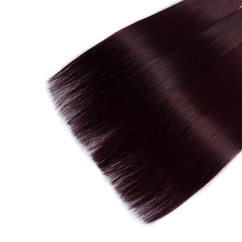 Raw Virgin Unprocessed Ombre Peruvian Hair Straight Human Hair  T1B/Burgundy Bundles Deals 99J Hair Weave Lollyhair