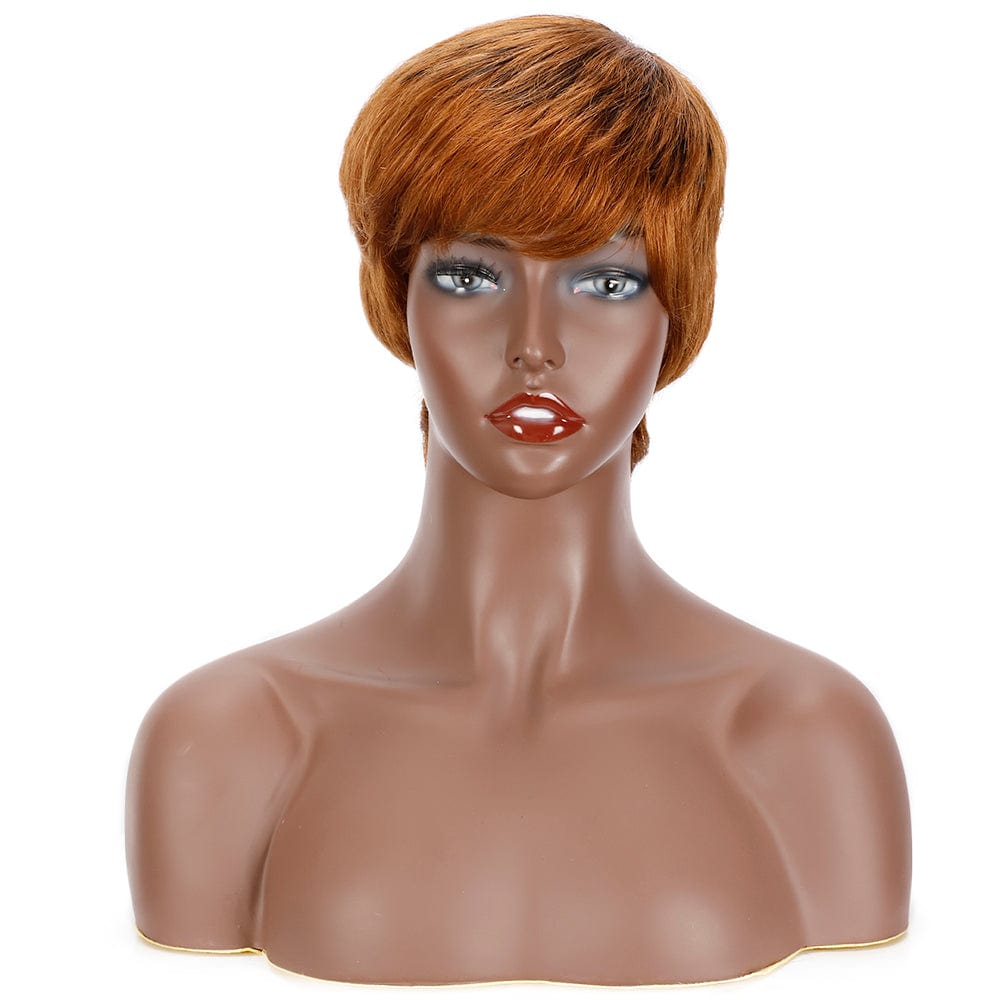 Rebecca Short Pixie Cut Bob Wig Straight Human Hair Glueless Lace Frontal Wig for Black Women Plucked With Baby Hair