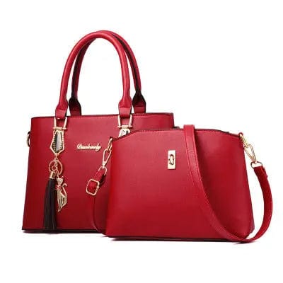 Red OLB038 luxury handbags women bag shoulder ladies custom luxury handbag