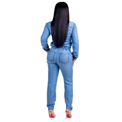 Retail Fast Shipping New Fashion Strap Jeans Women Summer Denim Slim Casual jumpsuit