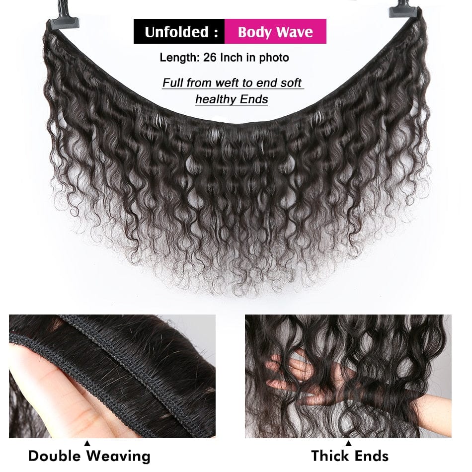 Rosabeauty 28 30 32 40 Inch Body Wave Human Hair Bundles 100% Remy Brazilian Weave 2 3 4 Hair Extensions Weft deals