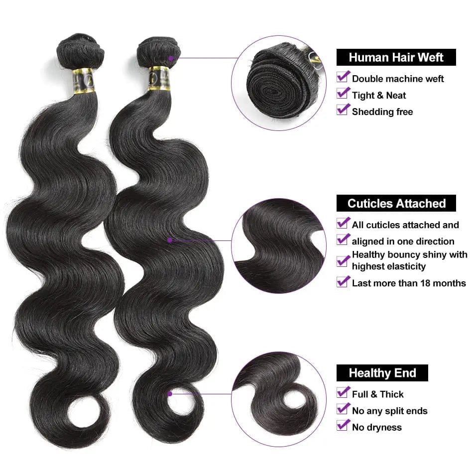 Rosabeauty 30 40 Inch 3/4 Brazilian Bundle